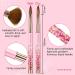 Saviland 6PCS Acrylic Nail Brush Set - Pink Gradient Brushes for Acrylic Application - Sizes 6/8/10/12/14/16 - Ideal for Beginners and Professionals - Buy Online on GoSupps.com