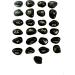 Gavya Black Tourmaline Gemstone Rune Stones Set 25 pcs Runic Symbol for Crystal Healing Chakra Balancing Elder Futhark Alphabet Engraved Symbol Pagan Stone Spiritual Gift & Home D cor - Buy Online on GoSupps.com