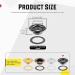 Hilitchi 200Pcs 1/2 Inch - 12mm Gun-Black Thicken Grommet Eyelets Metal Eyelets with Washers Assortment Kit  Hole Self Backing Eyelet for Bead Cores  Clothes  Leather  Canvas Gun-Black 1/2 Inch - 12mm - Buy Online on GoSupps.com