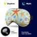 Starfish and Shells Sleep Mask - Adjustable Eye Cover for Sleeping and Travel - Buy Online on GoSupps.com