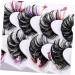7 Pairs false eyelashes lash clusters with color colored lashes cluster lashes individual lashes fake eyelash eyelashes with color faux eyelashes artificial fiber extend halloween - Buy Online on GoSupps.com