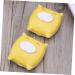 Homsfou Cartoon Contact Lens Case - Cute Yellow Lens Storage Container with Mirror & Tweezers - International Shipping Available - Buy Online on GoSupps.com