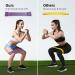 Resistance Bands Set - 5 Stretch Workout Bands for Men and Women - Booty Building Exercise Bands in Purple - Buy Online on GoSupps.com