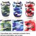 Shop TVmall 3-Piece Dog T-Shirts - 100% Cotton Camo Sports Shirts for Puppies & Small Dogs | Breathable Summer Pet Wear in L Green/Blue/Red - Buy Online on GoSupps.com