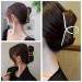 Walk Diary 3 Pcs Metal Claw Clip Set for Thick Hair - Gold Hair Accessories for Women - Ribbon, Strip, Rectangle Design - Buy Online on GoSupps.com