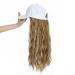 Yunkang Baseball Cap Wig Long Wavy Hair Extensions | Adjustable Synthetic Fiber Hairpieces for Women Girls | Heat Resistant Blonde Honey Blonde - Buy Online on GoSupps.com