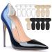 ONUEMP 12 Pieces Heel Pads for Shoes Silicone Heel Protectors Heel Grips Inserts for Women Men High Heel Comfort Pad Foot Pad Heel Cushions for Heel Pain Relief Shoes Too Big Blister Prevention