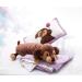 NICI 49332 Dachshund Roll Skida 60cm - Fluffy Cuddly Animal Pillow for Kids & Babies | Ideal for Home Kindergarten & Travel - Buy Online on GoSupps.com