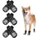 Mfsdai 3 pair of anti -slip socks for dogs dog socks with adjustable Velcro fasteners non -slip dog socks for hardwood floors paws slide paw supporters for small medium and large dogs
