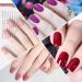 YECIRALA Pink Gel Nail Wraps - 280 Pcs Full Nail Stickers for Women - Solid Gel Strips for Girls - Stick On Nails Designs - Buy Online on GoSupps.com