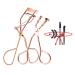 Eyelash Curlers Set with Regular & Mini Precision Eyelash Curler Partial Lash Curler with Useful Gifts 1 Separator Comb 4 Extra Refills Pads 1 Disposable Mascara Wand Rose Gold