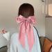 Vintage Satin Bow Ribbon Hairclip Hairpin for Women (Pink) - Buy Online on GoSupps.com