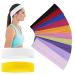 12 pieces of sports headbands for women yoga cotton stirring tapes Elastic stretch haar bands cotton sports hair band for yoga pilates running cycling