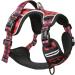 Heele Adjustable No-Pull Dog Harness | Reflective & Breathable for Small Dogs | XS (Chest 33-43cm) | Black-Red - Buy Online on GoSupps.com