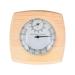 Digital sauna space thermometer hygrometer for immediate air humidity and temperature display made of stable wood material ideal for sauna room and bathroom