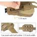 TOPTACPRO Tactical MOLLE Admin Panel Pouch - Small Chest Pouch for Tactical Vest - 500D Cordura Nylon - Coyote Brown - Buy Online on GoSupps.com