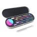 Wax Carving Tools 7 Pcs Stainless Steel Tools Double-Headed with Silicone Container Metal Case Cleaning Brush Multi01