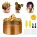 Temporary Hair Color Wax Kit Stocking Stuffers for Teen Girls Instant Hair Dye Color Wax Washable Natural Hair Color Cream for DIY Hairstyle on Crazy Hair Day Children's Day Christmas (Yellow)