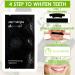Fluhaw Bamboo Coal Black Tooth Whitening Strips - 7 Pairs for Professional Effect | Sensitive Formula No Mint Taste - Buy Online on GoSupps.com