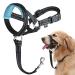 Dog head necklace no pulling the headhaft with soft upholstery durable Labrador including training instructions L blue / black