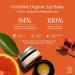 Juicy Chemistry Blood Orange & Rosehip Lip Balm 5 G |Enriched with Natural Ceramides to Hydrate Moisturise & Reduce Pigmentation|Formulated with Organic Castor Oil Jojoba Oil and Vitamin E - Buy Online on GoSupps.com