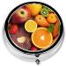 Fruit Rainbow Mini Round Pill Box - 3 Compartment Travel Organizer | Portable Medicine Case for Home & Office - Buy Online on GoSupps.com