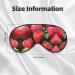 Buy SSIMOO Fresh Strawberry Print Double-Sided Eye Mask - Soft Light Blocking Sleep Enhancer | International Shipping Available - Buy Online on GoSupps.com