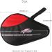 SOCKO Waterproof Nylon Table Tennis Racket Bag Red 8202 - PingPong Paddle Bat Case - Buy Online on GoSupps.com