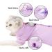 Shop Heywean Katzenbody - Post-Surgery Recovery Shirt for Cats | Long-Sleeved Anti-Trim XS Purple | Ideal After Castration Surgery - Buy Online on GoSupps.com