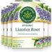 Traditional Medicinals - Organic Licorice Root Herbal Tea (Pack of 6) - Sustainably Sourced Fair Wild Licorice - 96 Tea Bags Total Tea Licorice Root 16 Count (Pack of 6)
