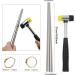 Inmarces Ring Sizer Measuring Tool Kit with Mandrel, Circle Models, Hammer, and Polishing Tools for Jewelry Making - Buy Online on GoSupps.com
