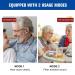 CESLIFF Rechargeable Hearing Aids - Wireless Neckband Amplifier for Seniors & Adults - Noise Canceling, 2 Modes, 5 Volume Control - Silver Grey - Buy Online on GoSupps.com