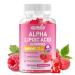 GGMMUU Alpha Lipoic Acid Gummies 600mg High Absorption Chewable ALA Supplement Raspberry Flavor Vegan Sugar Free 60 Count