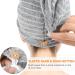 Kinhwa Bamboo Microfiber Hair Turban Towel - Quick Drying Super Absorbent Soft 3-Pack (Gray Waffle Stripes) - Perfect for All Hair Types - 25x65cm - Buy Online on GoSupps.com