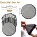 Shop Stylish Hair Network Bun - Mesh Hair Nets with Elastic Edge Reusable Includes 20 Golden Hairpins - Perfect Invisible Bun for Women (3 Pieces) - Buy Online on GoSupps.com