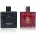 Men's Cologne Vintage Heroes Noir&Red Eau De Toilette for Men-Fresh Romantic Scent Perfume for Men 3.4 Fl Oz Each Natural Spray For All Skin Daily Used