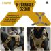 Oneigris Dog Harness and Leash Set | Mini Trooper Puppy Dishes with Control Handle for Extra Small to Medium Dogs - Brown XXS - Buy Online on GoSupps.com