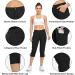Flewolch Women's Cargo Capri Hiking Pants - Black, Lightweight & Water-Resistant UPF 50 Capris with Zipper Pockets - Size Large - Buy Online on GoSupps.com