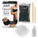 Nad's Hard Wax Beads Activated Charcoal Waxing Kit Hot Wax Beads Hair Removal for Women No Strips Needed 200g