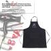 Buy Black Hairdresser Apron | Adjustable Salon Cutting Cape with Pockets - Perfect for Barbers - Buy Online on GoSupps.com