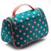 Yeiotsy Polka Dot Cosmetic Bag - Sea Blue Toiletry Organizer for Women | Travel Essential - Buy Online on GoSupps.com