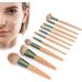 Cosmetic Brush 10pcs Loose Powder Brush Portable Eyeshadow Brush Strong Powder Grasping Safe Eco Friendly for Women Girls Makeup Artist Home Travel Dating Party - Buy Online on GoSupps.com