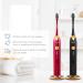 Wagner & Stern Duette Series Electric Toothbrushes with Pressure Sensor, 5 Brushing Modes, 4 Intensity Levels, 10 Dupont Bristles, 2 Premium Travel Cases - Burgundy/Black - Buy Online on GoSupps.com
