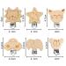 Shop Tallkeey 6 Pieces Wooden Pacifier Clips - Baby Dummy Nipple Holders & Pacifier Chains for Safe & Stylish Allowance - Buy Online on GoSupps.com