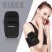3 Pockets Running Cell Phone Bracelet Holder for iPhone & Galaxy - Water-Repellent Sports Sleeve for Fitness & Gym - Black - Buy Online on GoSupps.com