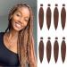 Xtrend EZ Pre Stretched Braiding Hair 20 Inch 8 Packs Dark Brown Pre Stretched Crochet Braiding Hair Professional Synthetic Hair Extension Yaki Texture Braiding Hair for Crochet Twist Braids 30# 20 Inch (Pack of 8) 30#