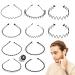 Hair ripe men 10Pcs hair ripe men with rubber bands hair bands hair ripe men men hair ripe hair ripe ladies thin jagged hair ripe black men for sports fitness 10 pieces hair ripe + rubber bands hair bands