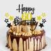 Happy 60th Birthday Cake Topper - Glitzer Tortendeko | 60 Years Cupcake Decoration for Birthday Party - Buy Online on GoSupps.com
