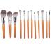 12 Pieces Makeup Brushes Set Face Makeup Brushes Set Makeup Brushes for Contouring Blending and Shadows Elegant Design and Small Tail