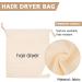 PLAFOPE 3pcs Hair Dryer Storage Bag Storage Bag Drawstring Dryerbag Hairdryer Case Toiletey Sac Beige Fabric - Buy Online on GoSupps.com